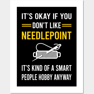 Smart People Hobby Needlepoint Canvas Work Posters and Art